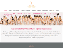 Tablet Screenshot of mutyapilipinas.com